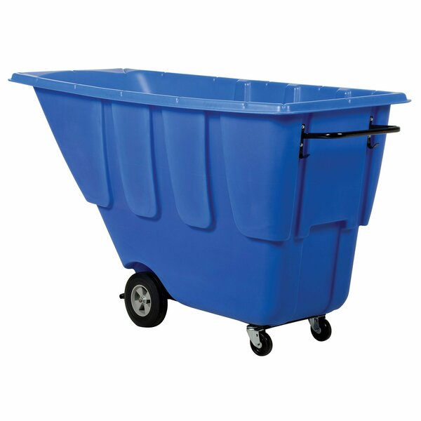 Vestil Medium Duty Tilt Truck 1 Cubic Yard 1250 lb Blue TDT-100-MD-BLUE